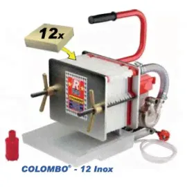 Colombo 12 lnox - автоматический фильтр-пресс для вина, пива и сока-1