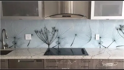 Glass Backsplash Install - Start to Finish - Bellissimo Colors