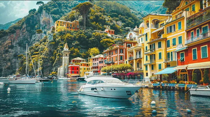 Exploring Incredible Portofino, Walking tour 4K60 HDR Italy | European Walking Tours