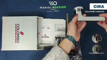 Maniglia per porta GIRA Colombo Design Unboxing - Manigliedesign.com